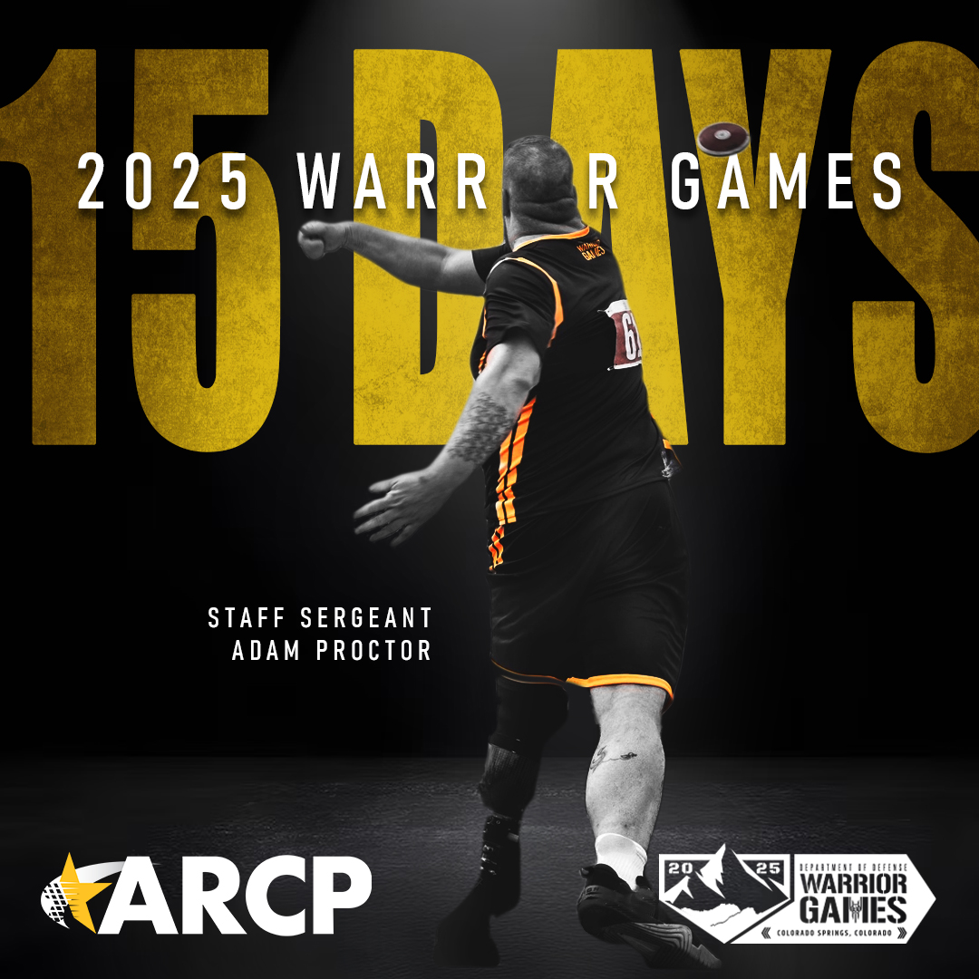15 days until the 2025 Warrior Games! Staff Sergeant Adam Proctor participating in the Field Games during the Army Trials.